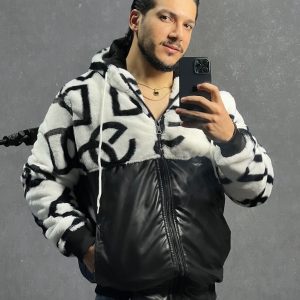 کاپشن تدی پوست و چرم